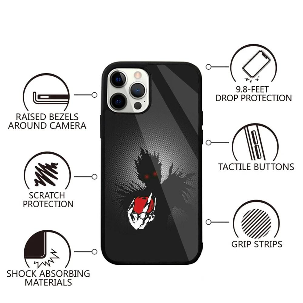 L-Lawliet D-Death Note Phone Case For iPhone 15,14,13,12,11,Plus,Pro,Max Mini Magsafe Magnetic Wireless Charging