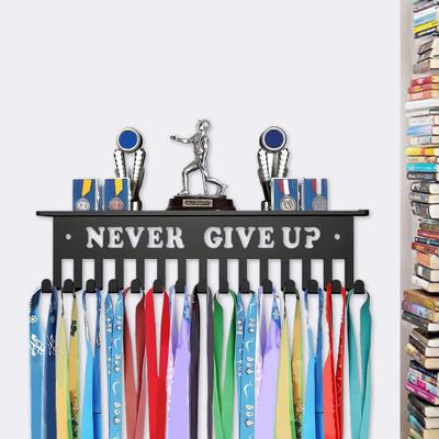 Medal Holder Display Metal Medal Hook Stand for Awards Trophies And Achievements Wall Mount Organizer