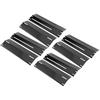4 Sets Adjustable Grill Heat Plate Shield Heat Tent Replacement Parts Fit for Brinkman BBQ Gas Grill