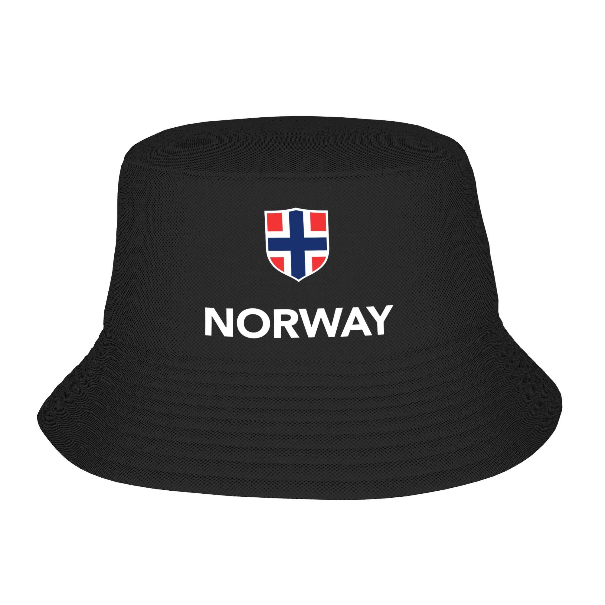 Norwegian Proud Norway Flag Bucket Hat Unisex Women Fashion Summer Beach Sun  FisherUnisex Cap One Size