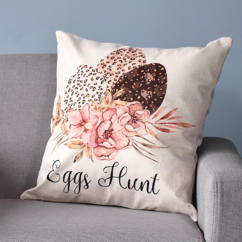 New Easter Decorative Pillowcase With White Easter Eggs