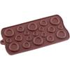 YIMINGMOLD 2Pcs Button Silicone Chocolate Molds For Chocolate Candy