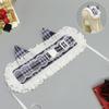 Handmade Lace Cat Ear Hairband Lolita Fashion Kawaii Pastel Grid Headwear Accessory