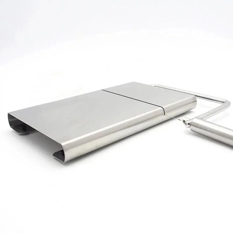 Hochwertiger Edelstahl Käseschneider Küchenschneidebrett Geeignet für Hart- und Halbhartkäse Butterschneider