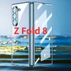 Suitable for Samsung Z Fold 8 Transparent Shockproof Protective Case, Electroplated Shell and Film Integrated Phone Case for Z F