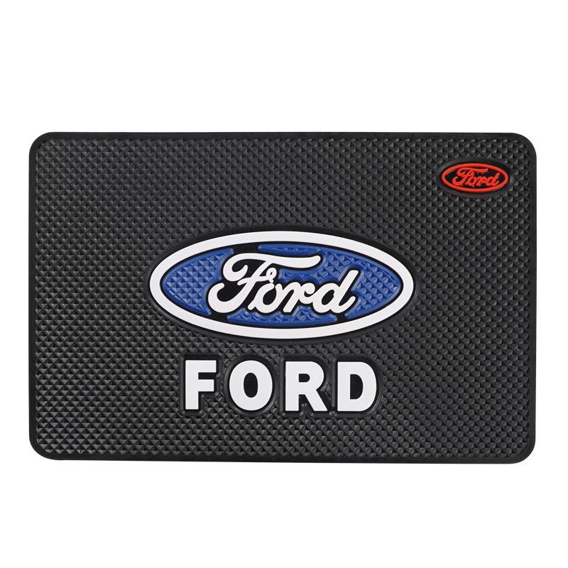 Car Dashboard Non-slip Mat Phone Key Storage Pad Car Accessories For Ford ST Line Focus Mustang Fiesta Puma Ranger Kuga MK7 MAX