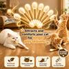 Cat Toys for Indoor Cats, Interactive Cat Toy Qtip Bunny Rabbit Kicker Chew Stick, Durable Bite Resistant Cat Scratcher Teething Toys for Kittens