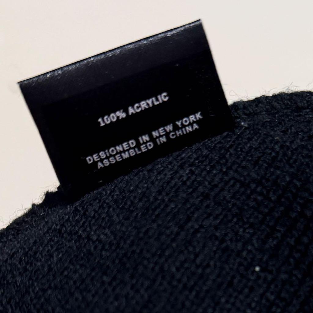 Used KITH box logo black knit hat free size new unused