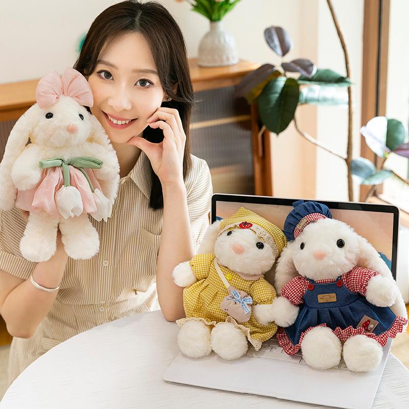 Cute Idyllic Rabbit Doll High Value Lop-eared Rabbit Plush Toy Girl Companion Rag Doll Gift