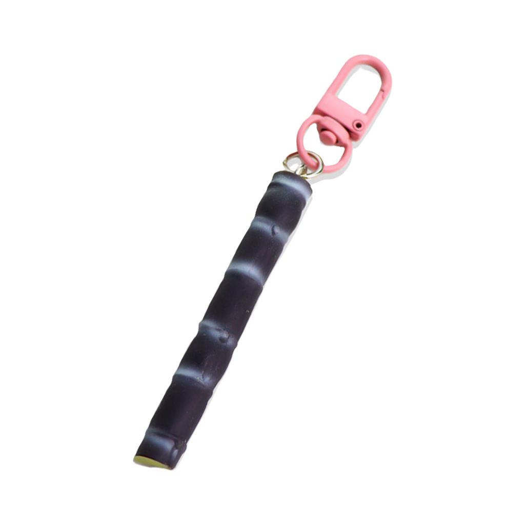 Realistic Food Keychain Cane Design Keyrings with Eye Catching Details Durable Alloy Material Perfect For All Ages