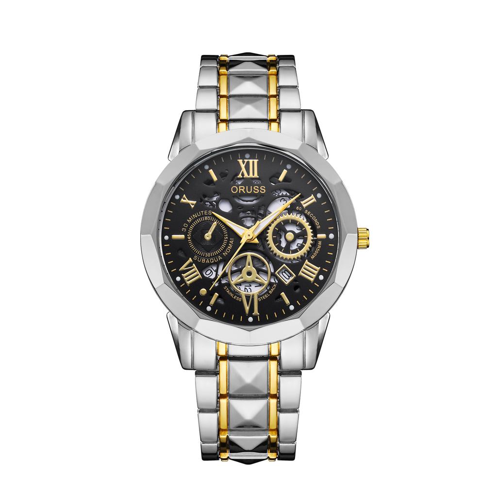 Men'S Simple Handsome Trend Watch Waterproof Fashion Quartz Watch Stainless Steel