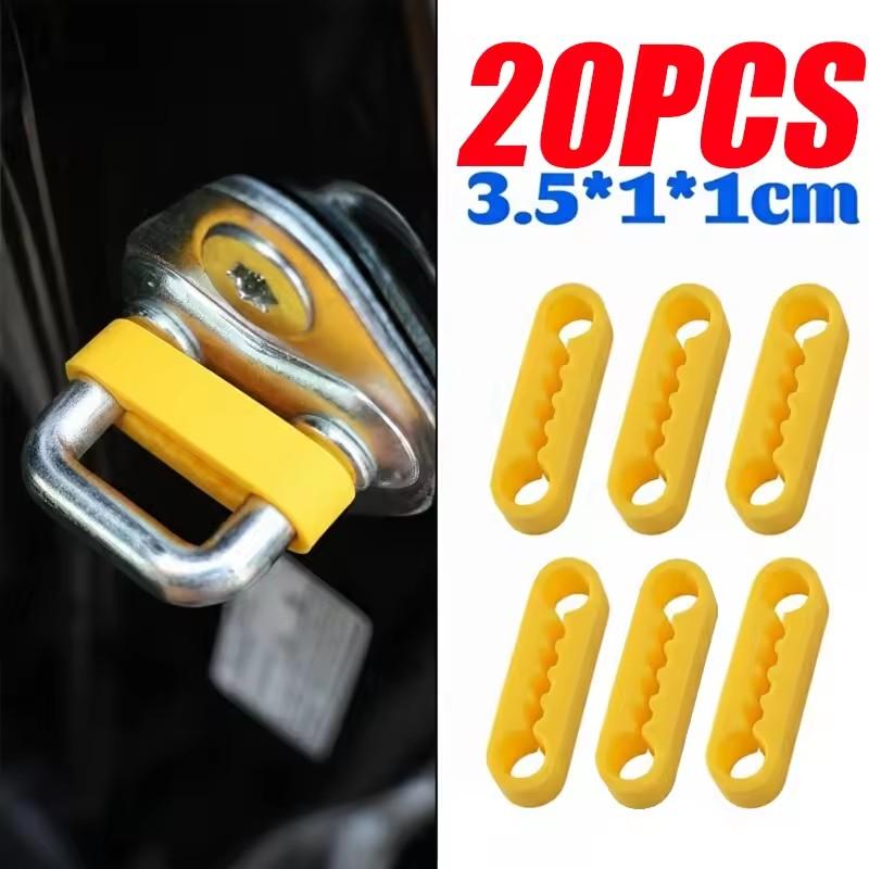 Silicone Auto Door Lock Buckle Damping Pads Shock Absorber Cushion Anti Rattle Soundproof Gaskets Universal Vehicle Protector
