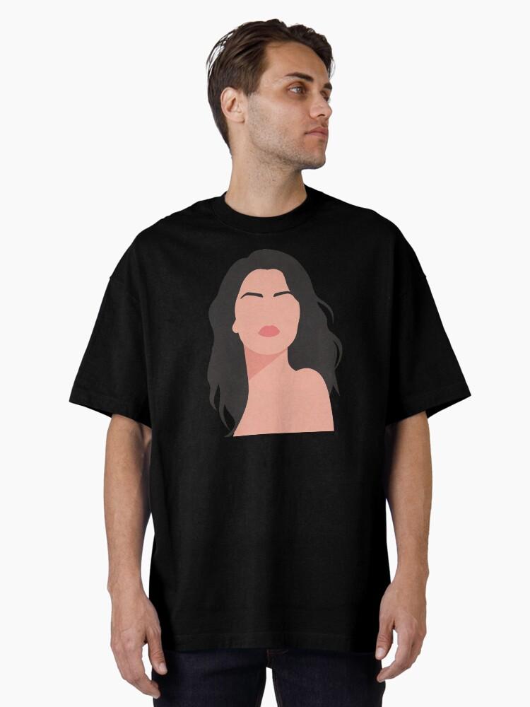 Selena Gomez Lineless Illustration Oversized T-Shirt