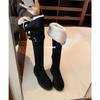 Lamb Wool Over the Knee Boots Women's Autumn and Winter Thick-soled Boots Thickened Velvet Cotton Boots Warm Snow Boots