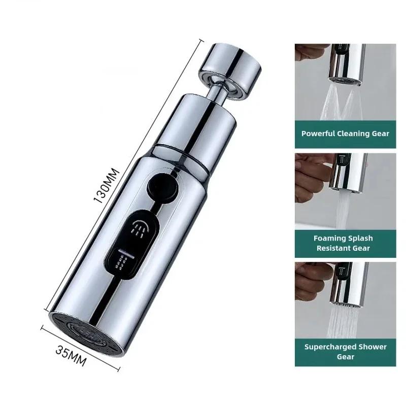 Universal 360° Rotate Kitchen Faucet Extender Aerator Anti-splash Filter Taps Kitchen Washbasin Faucet Bubbler Nozzle