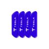 4PCS Car Door Safety Warning Reflective Mark Sticker Emblem For Tesla Model 3 Model X S 2016-2020 Decals TM3 TMX TMS Decal