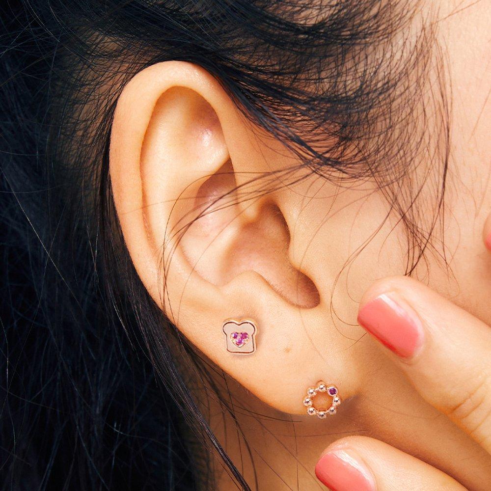 Delicious Chewy Donut Silver Pink Piercing Tessvp13957M(Pc)-4