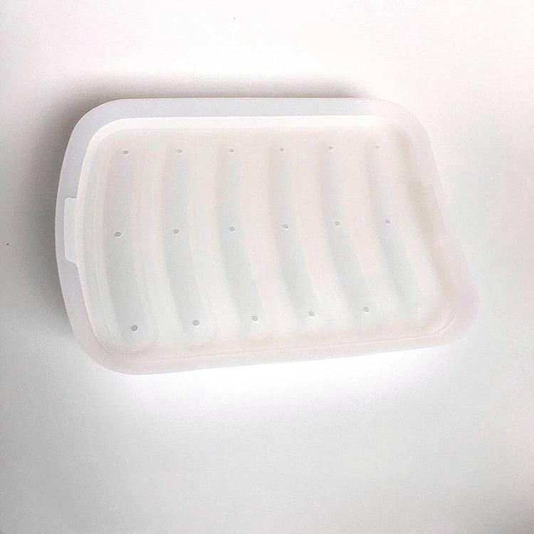 6 Grids Silicone Sausage Maker Mould for DIY Ham Hot Dog Cake Baking Non-Stick Dishwasher Safe Kitchen Tools Accessories