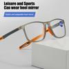 Fashion  Silicone Frame Reading Glasses Men Aged Elderly Presbyopia Sports Glasses Ultra-Light Anti Blue Light +1.0 To +4.0