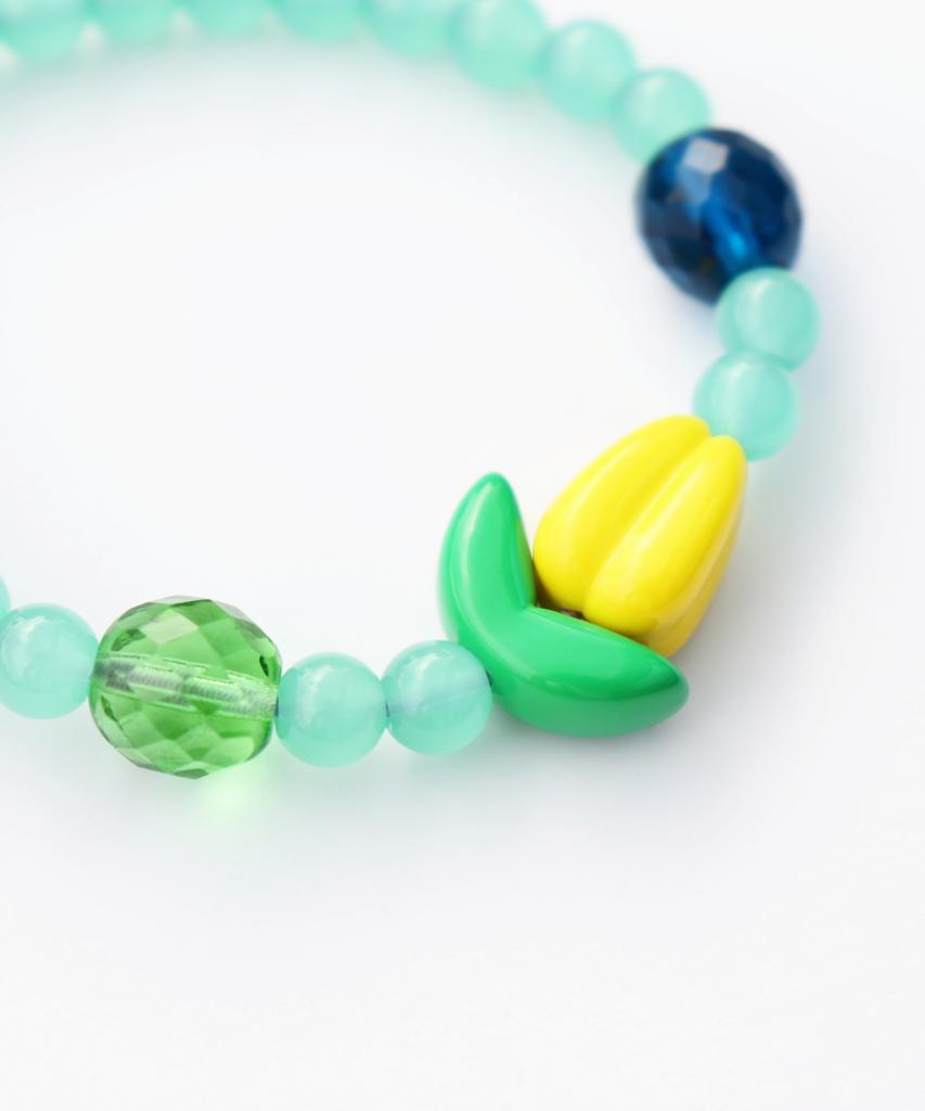 Bonbeau Jace Tulip Color Glass Ball Bracelet Tulip Charm Czech Glass Ball Bead Banding Bracelet