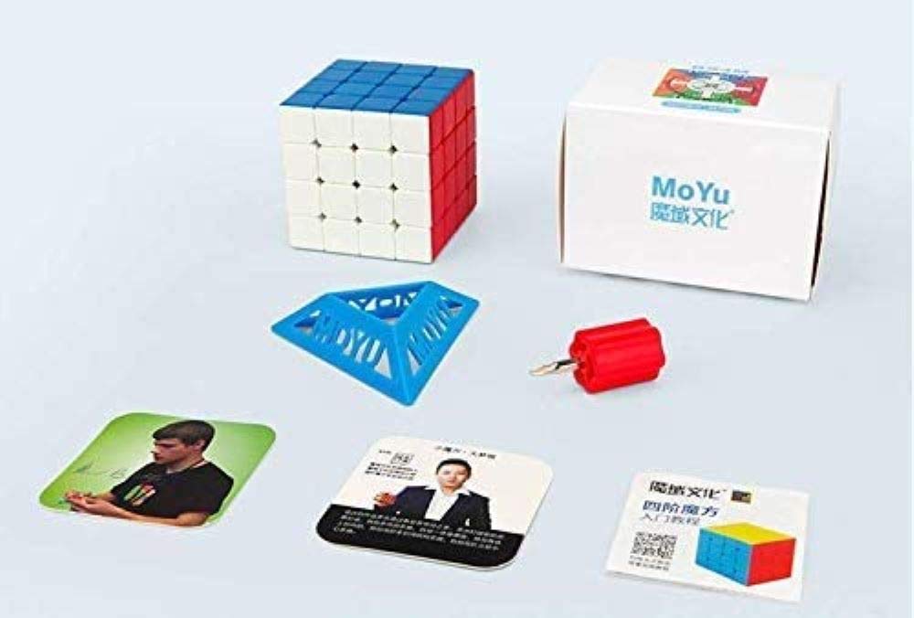 MoYu RS4M Zauberwürfel, Magnetische Stabilität, Geschmeidige Drehung, Einstellbarer Drehkomfort, Stickerlos, Gehirntraining, 4x4 [Parallelimport]