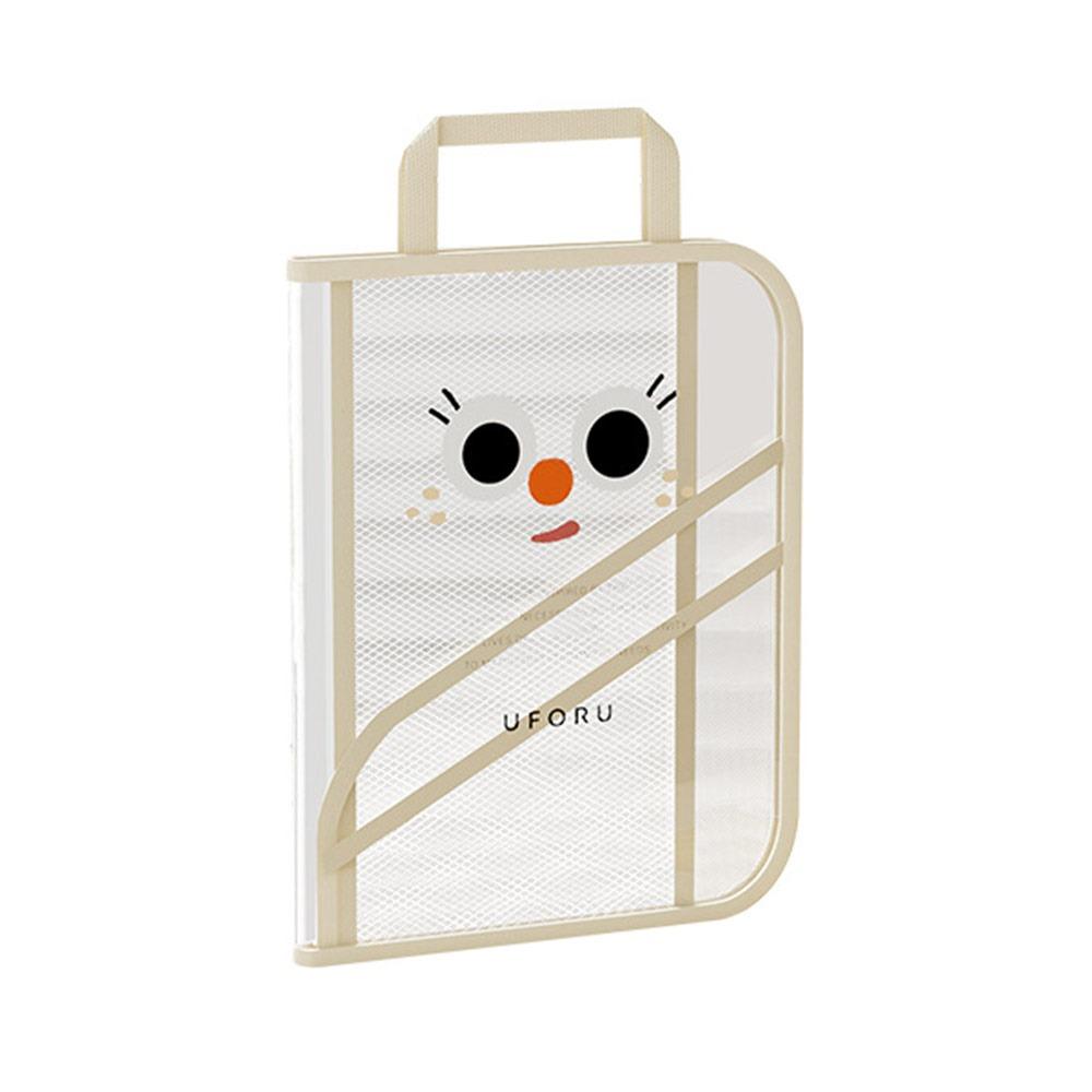 Foldable Document Bag Transparent Handbag New Book Storage Bag