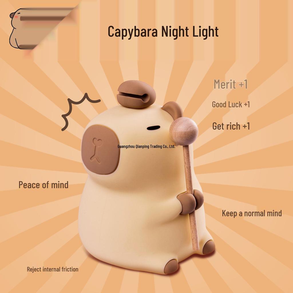 Capybara Night Light: Perfect Birthday Gift or Cute Ornament for Kids & Friends