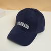 Soft Fuzzy Letter Embroidered Baseball Cap Men Women Curved Brim Sun Hat Adjustable Fit All Season Wear
