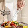 Kitchen Tongs Stainless Steel Long Handle Barbecue Tongs Food Clips Cooking Tweezers Suitable For Home Vegetable/meat Barbecue