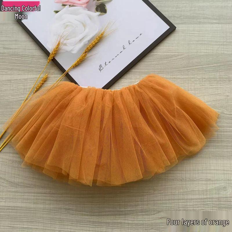 Children's Four-Layer Ballet Tulle Petticoat for Dance Performances