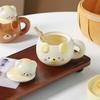 Bear Mugs with Lid High Appearance Level Ceramic Cups Creative Design Sense Milk Breakfast Cups Birthday Gifts Festival Presents