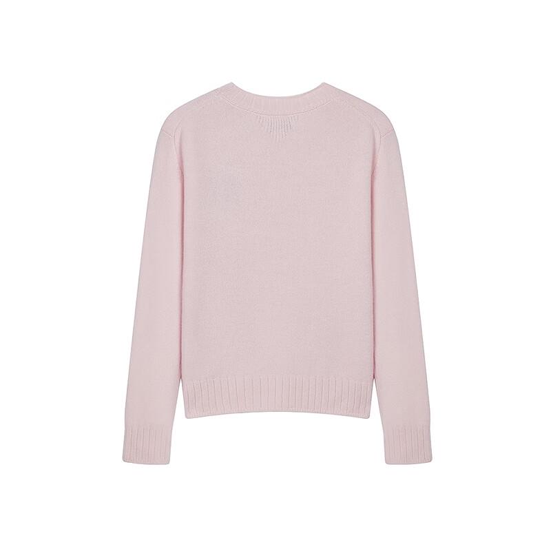 Teenie Weenie Women's Embroidered Round Neck Knit Sweater