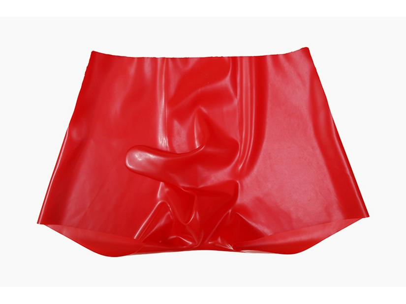 Latex Leather Seamless Underwear: Gun & Bullet Separation Boxer Briefs