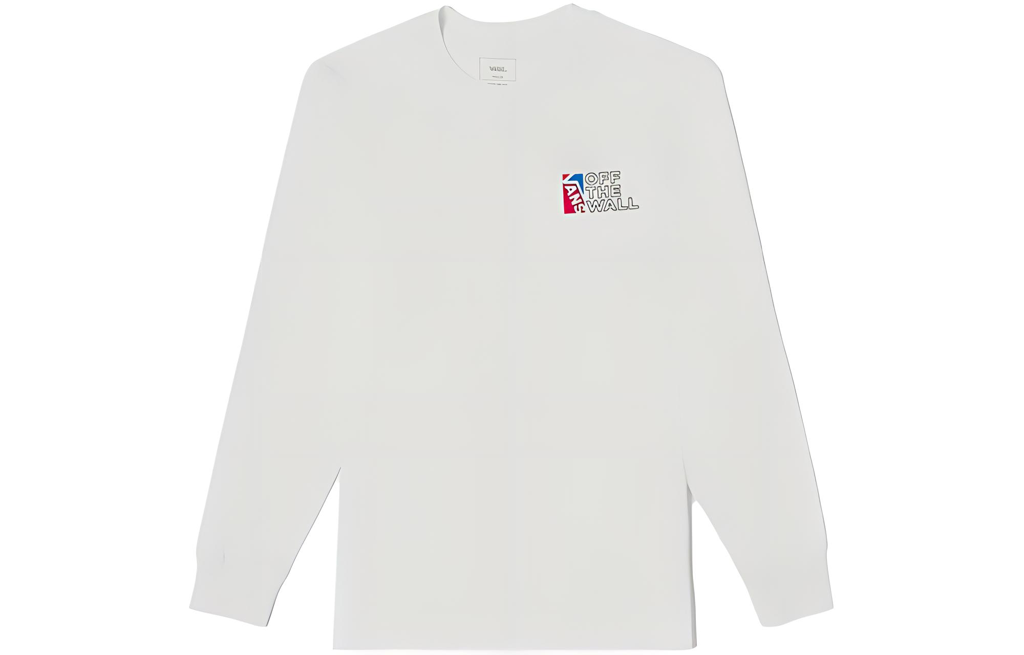 Vans T Shirts Unisex White Crew Neck Moderate Straight Fit VN0A54NWWHT S