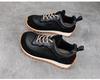 Women's Thick Sole Genuine Leather Dad Shoes - Height-Increasing, Casual Autumn/Winter Sports Sneakers