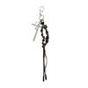 Multifunction Braided Rope Crosses Pendant for Keychain Bag Decoration Unisex Fashion Accessory Gift