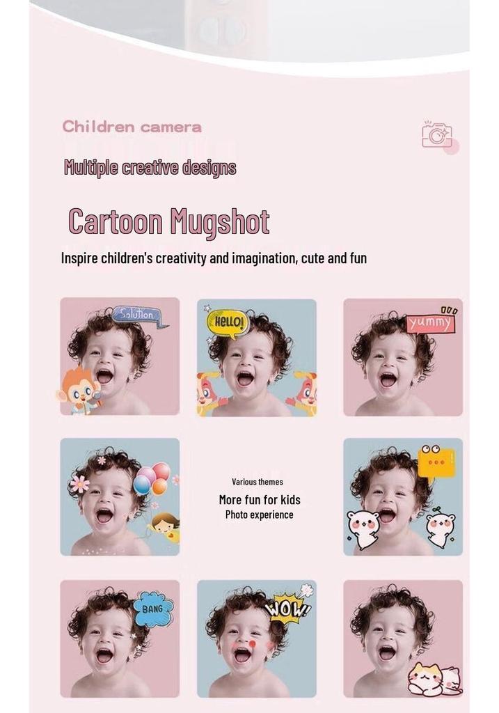 Rainbow Digital Camera for Kids: Girl's Photo-Taking Birthday Gift - X2-MCM