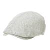 [Withmoons] Summer Simple Plain Linen Fabric Hunting Cap for Men and Women SL3984 (Grey)
