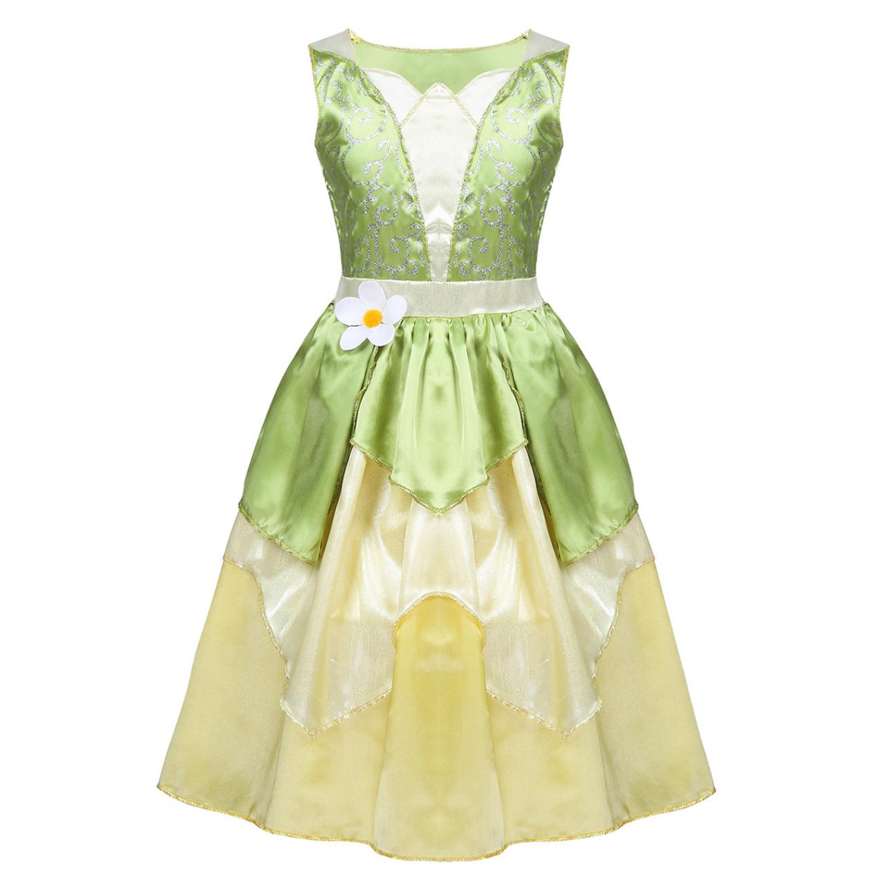 

Летнее детское платье принцессы для девочек, без рукавов, платье феи с цветами, рождественский, хэллоуинский, карнавальный костюм для косплея 8-10 Years