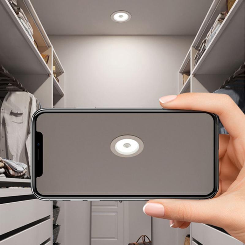 Human Body Motion Sensor Spot Led Downlight Lamparas 220V Ceiling Light 5W 7W 9W Cold White Panel Light For Hallway Stair Depot