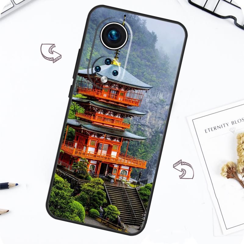 Japanese Temple Kyoto Case For Honor Magic 7 Pro 5 6 Lite Honor 200 Pro 50 70 90 X8b X9a X8a X8 X9 X9c X9b Cover