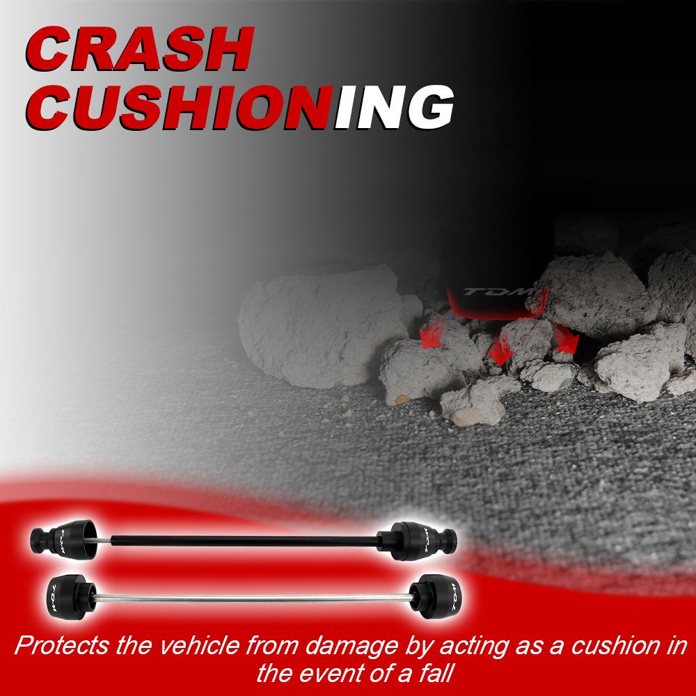Motorcycle Crash Sliders Swingarm Spools Sliders Front or Rear Wheel Axle Fork 2002 2003 2004 2005 2006-2010 TDM 900 For Yamaha