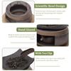 Ceramic Aromatherapy Stove Essential Oil Burner Handmade Tea Stove Warmer Set Zen Incense Burner with Tealight Holders for Home