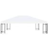 Toile de belvédère - vidaXL - 4x3 m - Blanc crème - 310 g/m² - Protection soleil et pluie légère