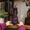 Gothic Shelf Accent Autumn Witch Figurine Statue, Resin Halloween Fall Tabletop Decor, for Home Ornament Mantel Fireplace Desk Tiered Tray Harvest