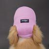 Cappellino da cane in rete traspirante con fori per le orecchie, vestibilità regolabile, verde chiaro per tutte le razze.