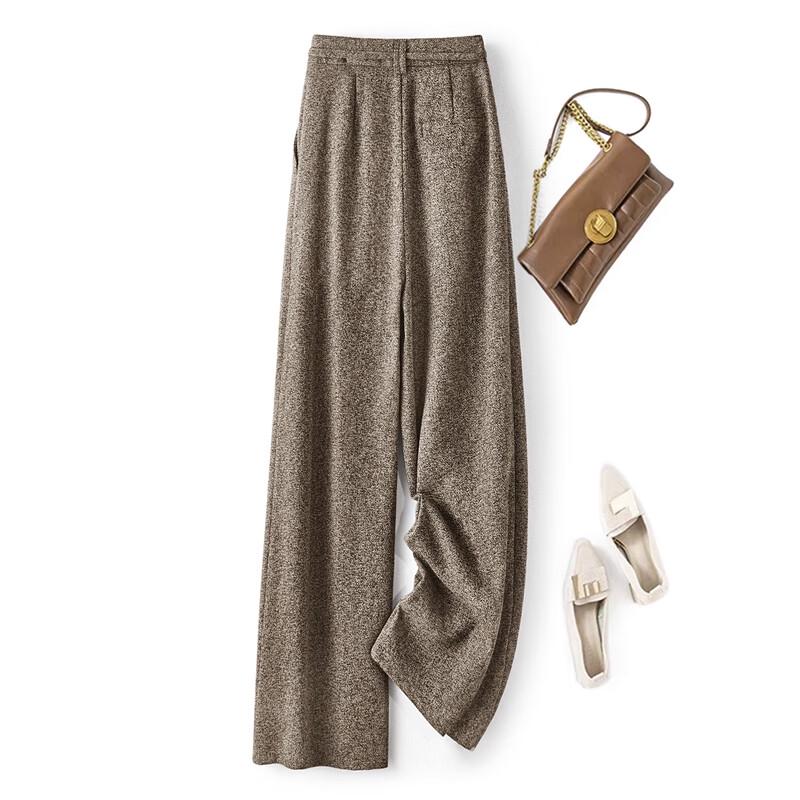 Women's High-Waist Draped Wide-Leg Casual Pants
