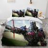 Popular Duvet CoverTransformers Theme , Microfibre Bedding Sets, with Zip Room Decor for Teenagers Adult Duvet Cover 3-Piece