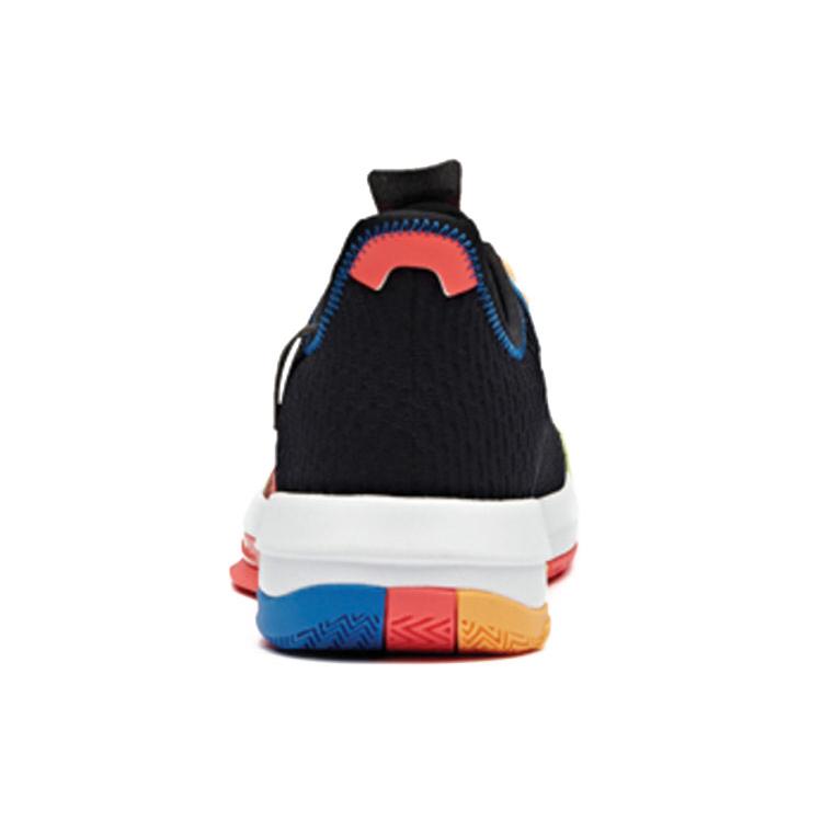 New Anta Basketball Collection Laser Cushioning Anti-Slip And Wear-Resistant Low-Top Vintage Basketball Shoes Black Blue 112011607-7
