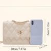 Lingge Chain Bag, Women's Bag, Girls' Hot Girl, Universal for All Seasons, One Shoulder Crossbody